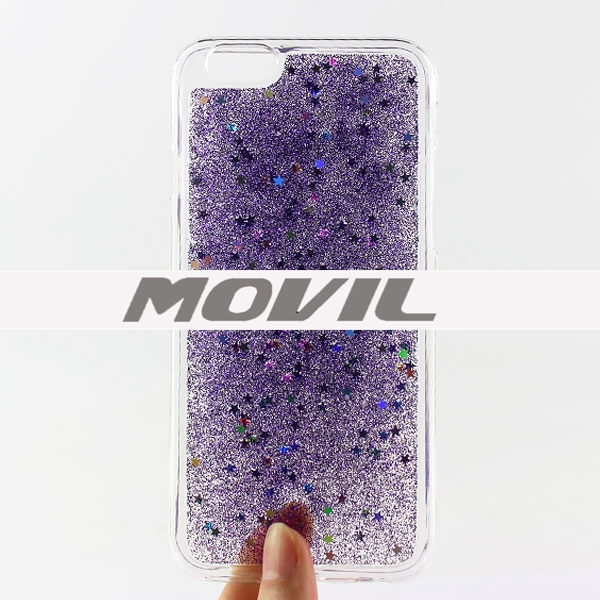 NP-2484 Epoxy Brillo Bling Auave TPU Funda para Apple iPhone 6-6